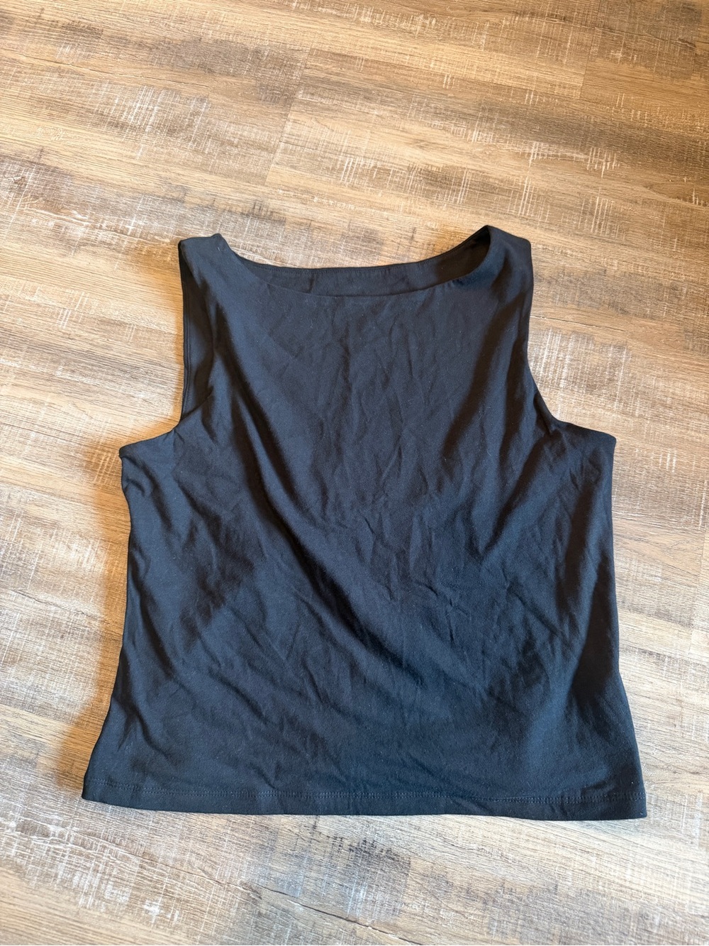 a new day Black Sleeveless Scoop Neck Tank